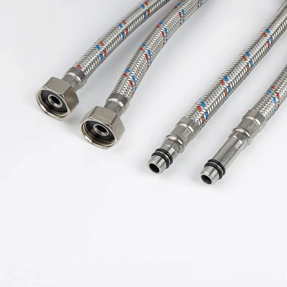 Гибкая подводка Iddis F1/2xM10S, F1/2xM10L 80 см, комплект 2 шт