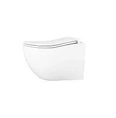 Подвесной унитаз D&K Munchen DT1566516 36*52 безободковый Торнадо с крышкой-сиденьем микролифт