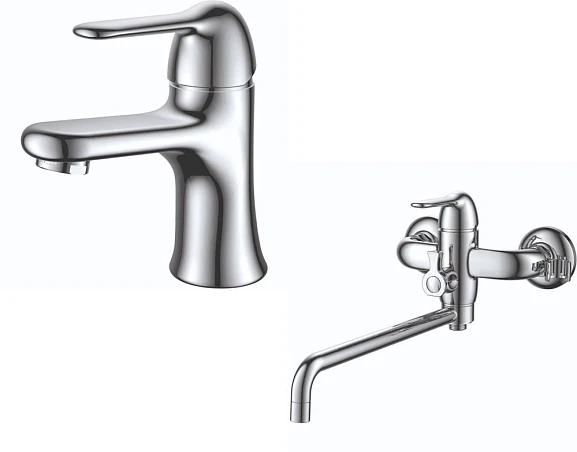 Комплект смесителей D&K Rhein Ambrosius DA1340005SET (DA1342141, DA1343301)