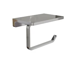 Держатель туалетной бумаги Knotlor Oval PH101C с полкой хром