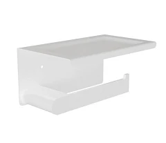 Держатель туалетной бумаги Knotlor Bliss PH102WY с полкой белый матовый