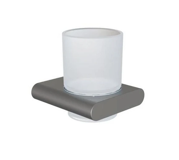 Стакан Knotlor Oval SC101GM вороненая сталь