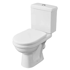 Унитаз-компакт Santeri Визит 37,5*67 косой выпуск с крышкой-сиденьем полипропилен