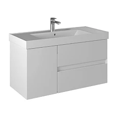 Тумба под раковину Prato Импрэс 100 белый глянец