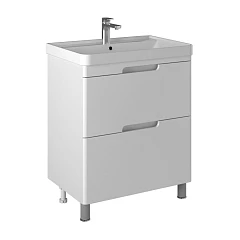 Тумба с раковиной Briz Маре 70 белый глянец