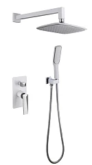 Душевой комплект Boheme Venturo 374-W белый матовый/хром