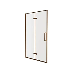 Душевая дверь в нишу Knotlor Shell Crystal 120*200 профиль бронза без поддона