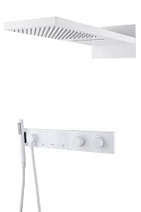 Душевой комплект Boheme Zodiac 133-MW с термостатом белый матовый