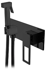 Гигиенический душ со смесителем Boheme Q 147-BВ скрытый монтаж черный матовый