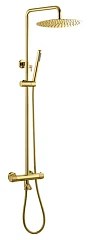 Душевая стойка Boheme Uno 468-T-G с термостатом и изливом золото