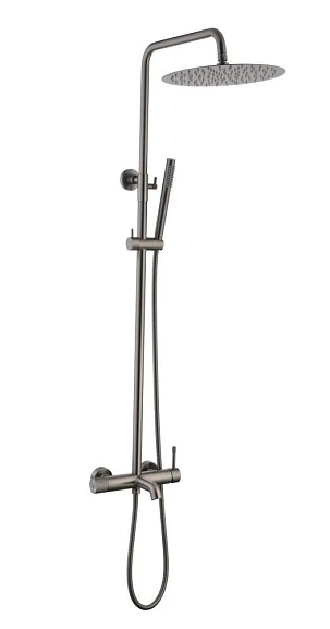 Душевая стойка Boheme Uno 468-GM с изливом графит