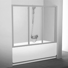 Шторка на ванну Ravak AVDP3-180 профиль сатин, стекло Transparent
