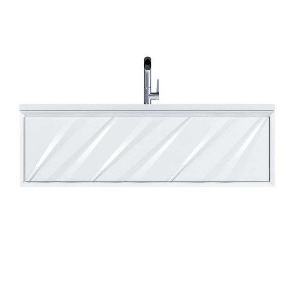 Тумба с раковиной MarkaOne Glace 100П 1 в.я. White