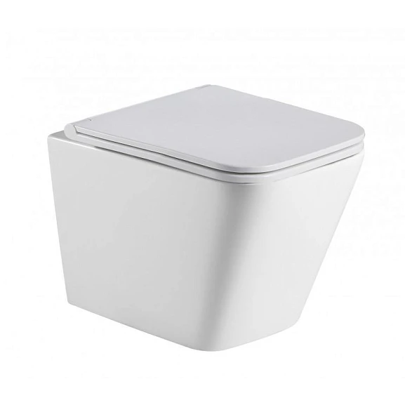 Подвесной унитаз WeltWasser Gelbach 004 MT-WT 34*49 белый матовый безободковый с крышкой-сиденьем микролифт