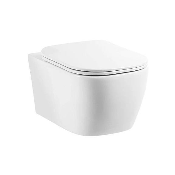 Подвесной унитаз BelBagno Genova BB1102CH 37,5*52 безободковый с крышкой-сиденьем BB1102SC