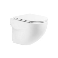 Подвесной унитаз BelBagno Onda BB066CHR 36*52,5 безободковый с крышкой-сиденьем BB870SC