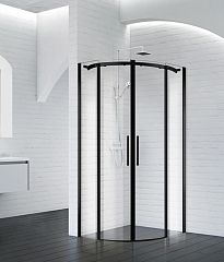 Душевой уголок BelBagno Acqua R-2-90-C-NERO 90*90*195 черный без поддона