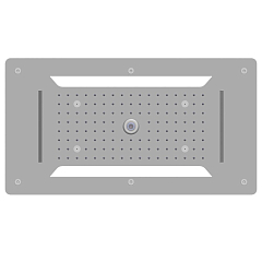 Верхний душ RGW Shower Panels 21140271-01 с подсветкой скрытый монтаж