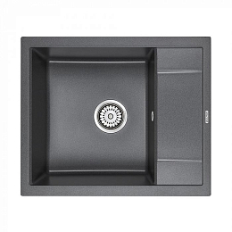 Кухонная мойка Paulmark Optimum PM216050-DG 60*50 с крылом графит Кухонная мойка Paulmark Optimum PM216050-DG 60*50 с крылом графит