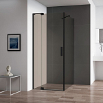 Душевой уголок Cezares SLIDER-AH-1-80-80/90-BR-NERO 80/90*80*195 профиль черный стекло бронзированное без поддона Душевой уголок Cezares SLIDER-AH-1-80-80/90-BR-NERO 80/90*80*195 профиль черный стекло бронзированное без поддона