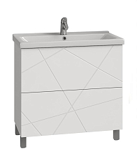 Тумба с раковиной Vigo Geometry 70 белая глянцевая Тумба с раковиной Vigo Geometry 70 белая глянцевая