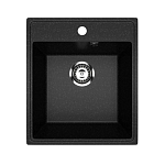 Кухонная мойка Uperwood ECON UPD-404 43х48 черная матовая Кухонная мойка Uperwood ECON UPD-404 43х48 черная матовая