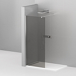 Душевая перегородка Cezares LIBERTA-L-1-120-120-GR-Cr Walk-in 120*120*195 L/R с односторонним входом, стекло графит, профиль хром без поддона Душевая перегородка Cezares LIBERTA-L-1-120-120-GR-Cr Walk-in 120*120*195 L/R с односторонним входом, стекло графит, профиль хром без поддона