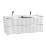 Тумба с раковиной Cezares DUET-N 120 Bianco Lucido с двумя ящиками (раковина CZR-8073-120-1-2) Тумба с раковиной Cezares DUET-N 120 Bianco Lucido с двумя ящиками (раковина CZR-8073-120-1-2)