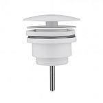 Донный клапан ABBER AF0012W без перелива, фиксированный, белый