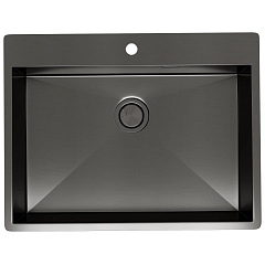 Кухонная мойка Санприз Scanno SZ2265BL 65*50 оружейная сталь