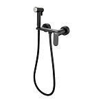 Гигиенический душ со смесителем Haiba HB5516-7 черный матовый Гигиенический душ со смесителем Haiba HB5516-7 черный матовый