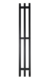 Электрический полотенцесушитель Grois Trio GR-128 П3 19*120 R черный матовый