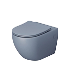 Подвесной унитаз Grossman Color GR-4411BSMS-21 36,5*55 голубой матовый безободковый с крышкой-сиденьем микролифт Slim Подвесной унитаз Grossman Color GR-4411BSMS-21 36,5*55 голубой матовый безободковый с крышкой-сиденьем микролифт Slim
