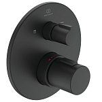 Внешняя часть для термостата Ideal Standard Ceratherm T100 A5814XG черная матовая Внешняя часть для термостата Ideal Standard Ceratherm T100 A5814XG черная матовая