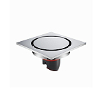Душевой трап Orange TR01-003cr 10*10 вертикальный выпуск хром глянец Душевой трап Orange TR01-003cr 10*10 вертикальный выпуск хром глянец