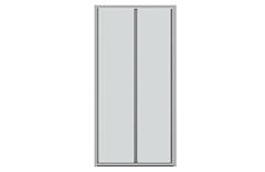 Bravat Душевая дверь в нишу Line 100*200 L/R BD100.4121A без поддона