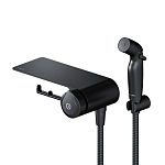 Гигиенический душ со смесителем AM.PM X-Joy F0H85A822 черный с полкой Гигиенический душ со смесителем AM.PM X-Joy F0H85A822 черный с полкой