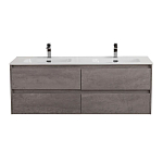 Тумба с раковиной BelBagno Kraft 120 с четырьмя ящиками Cemento Grigio Тумба с раковиной BelBagno Kraft 120 с четырьмя ящиками Cemento Grigio