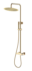Душевая стойка Boheme Stick 128-GG.2 с изливом золото, ручка Touch