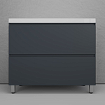 Тумба под раковину Style Line Манхэттен 100 напольная графит