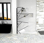 Душевая перегородка Ceruttispa Pick T90B Walk-in 90*190 без поддона Душевая перегородка Ceruttispa Pick T90B Walk-in 90*190 без поддона