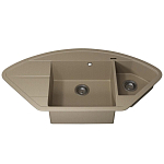 Кухонная мойка Uperwood Quartz UPD-06 100х51 бежевая матовая