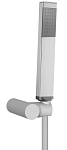 Душевая лейка Paffoni Premium ZDUP115BO с держателем и шлангом белая матовая Душевая лейка Paffoni Premium ZDUP115BO с держателем и шлангом белая матовая
