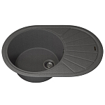 Кухонная мойка Uperwood Quartz UPD-02 76х51 серая матовая Кухонная мойка Uperwood Quartz UPD-02 76х51 серая матовая