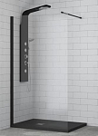 Душевая перегородка RGW Walk-in WA-010 B 120*195 профиль черный прозрачное стекло без поддона Душевая перегородка RGW Walk-in WA-010 B 120*195 профиль черный прозрачное стекло без поддона