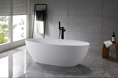 Ванна из искусственного камня Vincea Solid Surface VBT-4S01MW 170х76 белая матовая