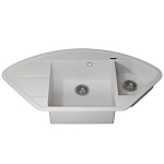 Кухонная мойка Uperwood Quartz UPD-06 100х51 белая матовая Кухонная мойка Uperwood Quartz UPD-06 100х51 белая матовая