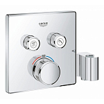 Внешняя часть для термостата Grohe Grohtherm SmartControl 29125000 для ванны и душа хром Внешняя часть для термостата Grohe Grohtherm SmartControl 29125000 для ванны и душа хром