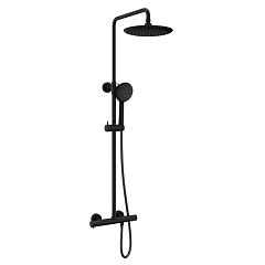 Душевая стойка Vincea Desire VSFS-1D0TMB с термостатом черный матовый