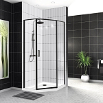 Душевой уголок BelBagno UNO-195-P-1-90-C-NERO 90*90*195 L/R без поддона Душевой уголок BelBagno UNO-195-P-1-90-C-NERO 90*90*195 L/R без поддона